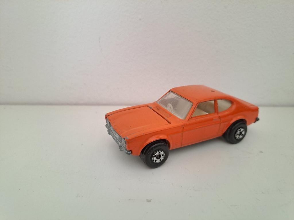 Matchbox Ford Capri oranje, Hobby en Vrije tijd, Ophalen of Verzenden, Gebruikt, Auto