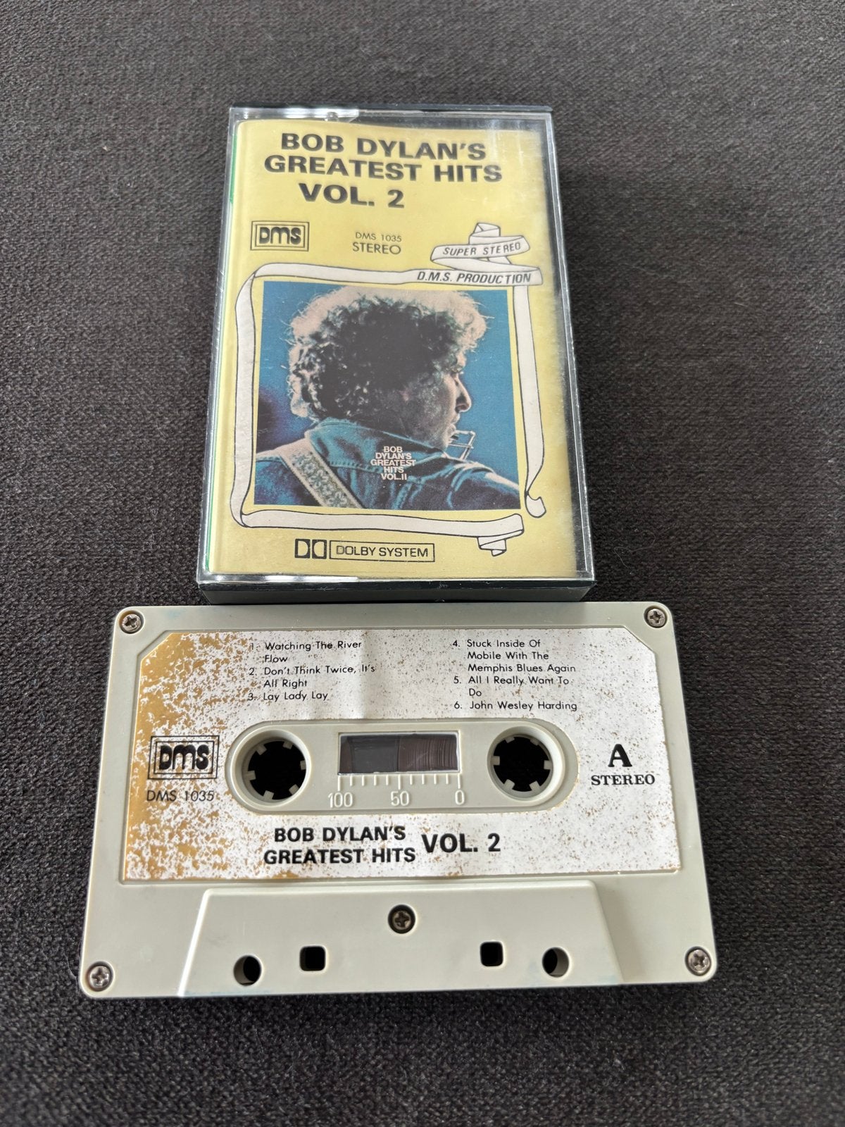 Bob Dylan's Greatest Hits Vol. 2 Cassette DMS 1035, Gebruikt, 1 bandje, Ophalen of Verzenden, Origineel