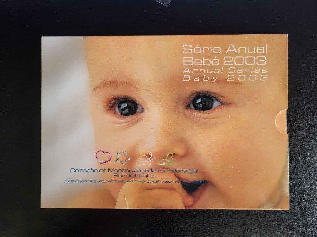 Baby BU euromunten jaarset 2003 Portugal, Postzegels en Munten, Munten | Europa | Euromunten, Ophalen of Verzenden, Portugal, Overige waardes
