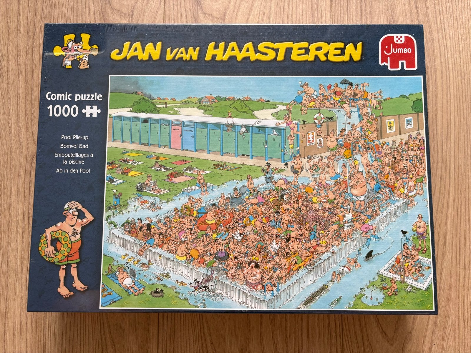 Jan van Haasteren Comic Puzzel - Bomvol Bad (1000 stukjes), Ophalen, 500 t/m 1500 stukjes, Nieuw, Legpuzzel