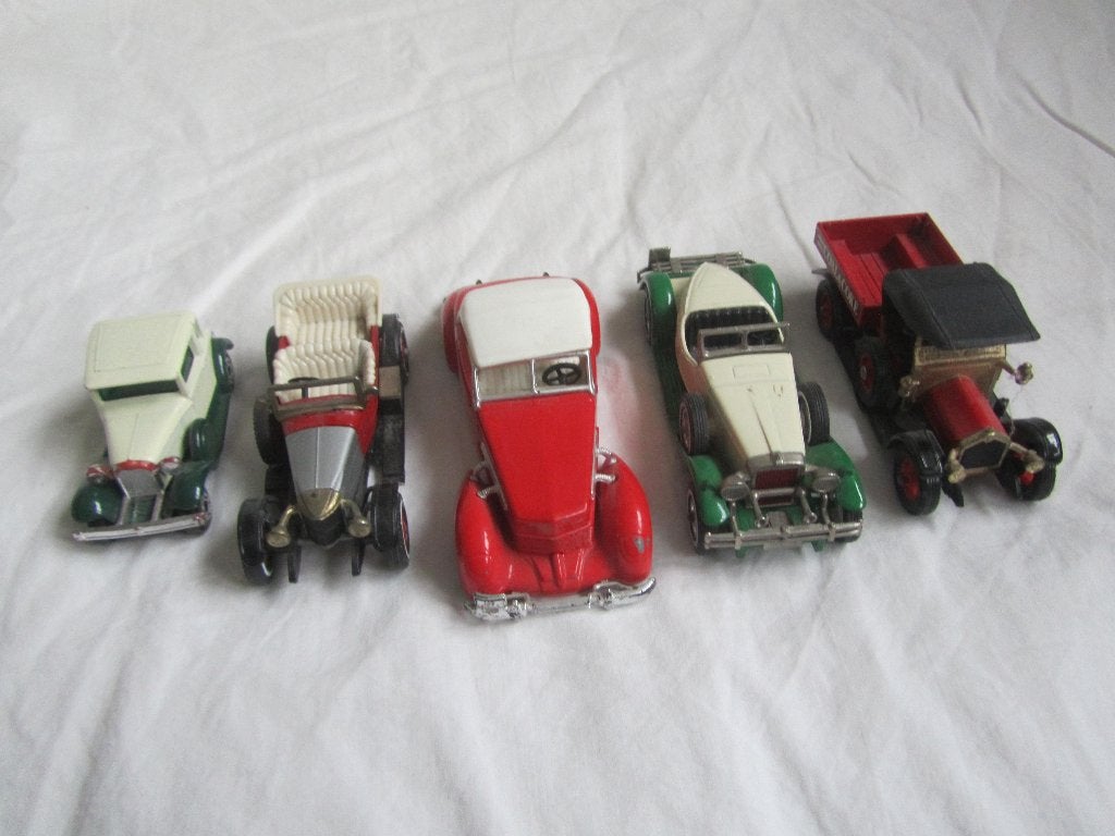 Matchbox, 5 autootjes, gekocht in jaren 70, Ophalen of Verzenden, Zo goed als nieuw, Auto