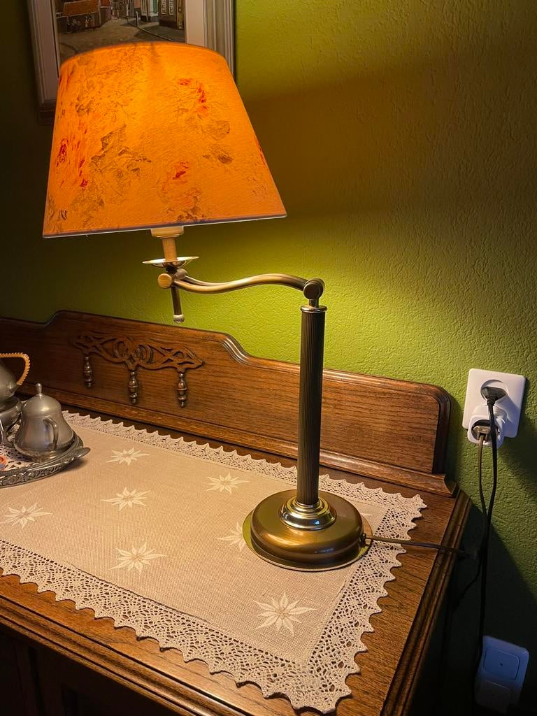 Schemerlamp messing, Ophalen, Gebruikt, Klassiek, Metaal