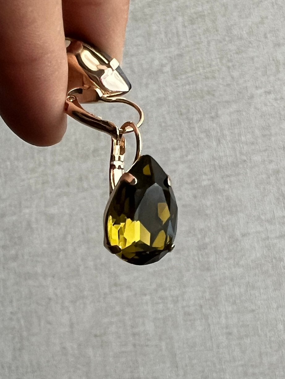 Otazu lacrima oorbellen Swarovski kristallen roségoud - ZGAN, Ophalen of Verzenden, Nieuw, Overige materialen