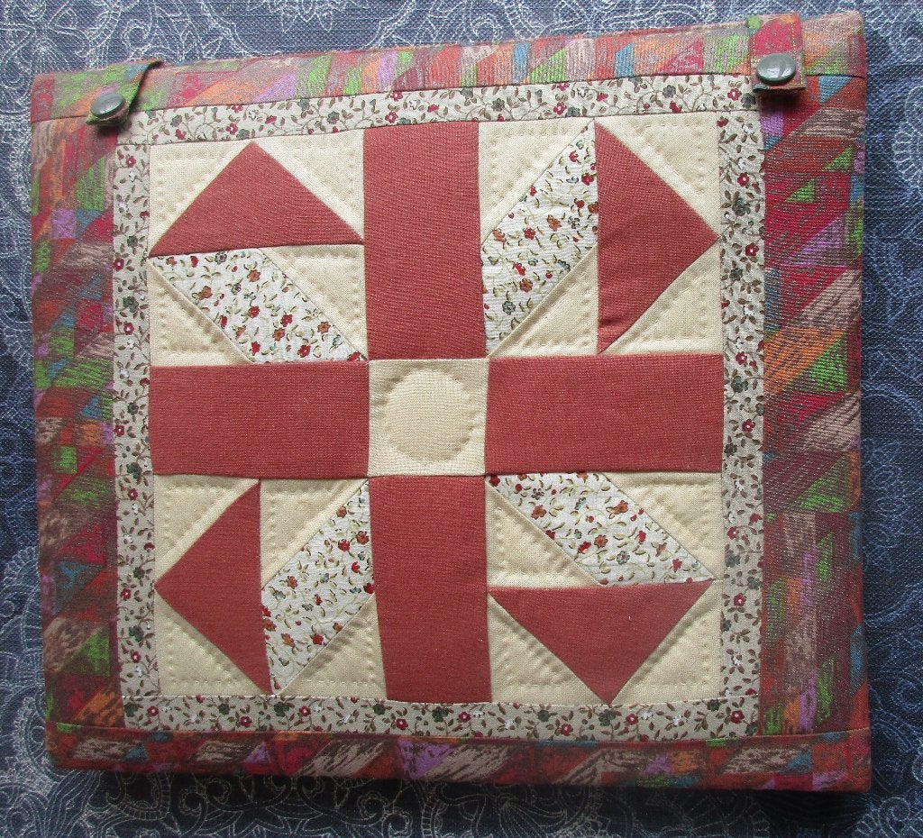 hele mooie schrijfmap met Quilt bekleed. - A4, Diversen, Schrijfwaren, Ophalen of Verzenden, Nieuw