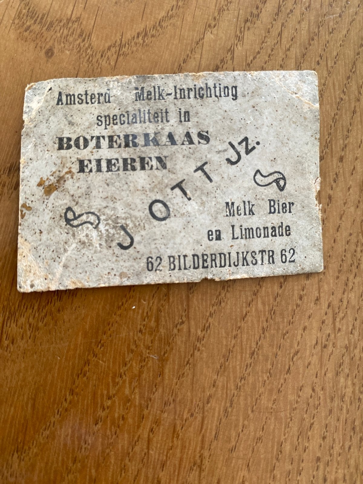 Oude foto 'Bellen blazen' van Melk-Inrichting J. Ott Jz., Verzamelen, Gebruikt, Foto, Ophalen of Verzenden, Voor 1940
