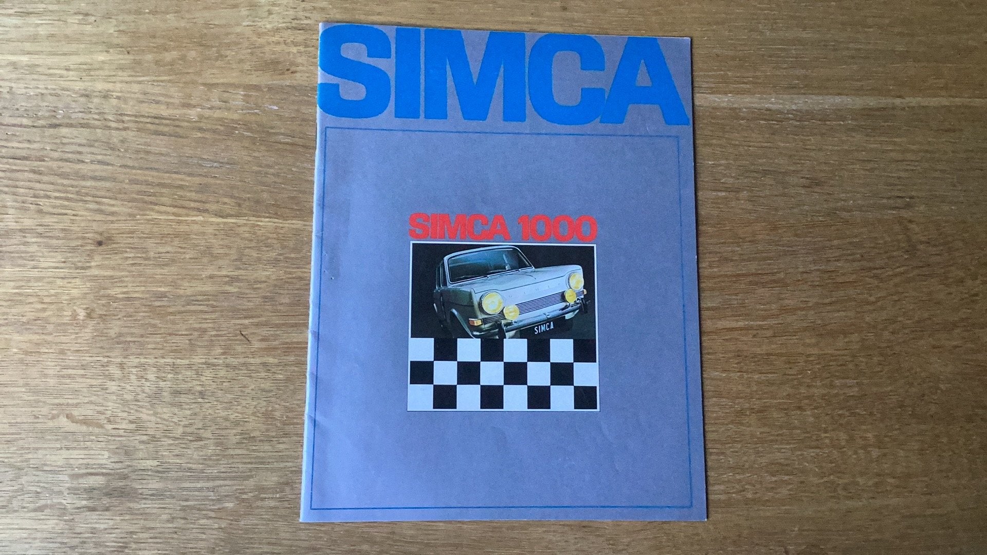 Simca 1000 brochure - Origineel uit de jaren '70, Boeken, Ophalen of Verzenden, Gelezen, Overige merken