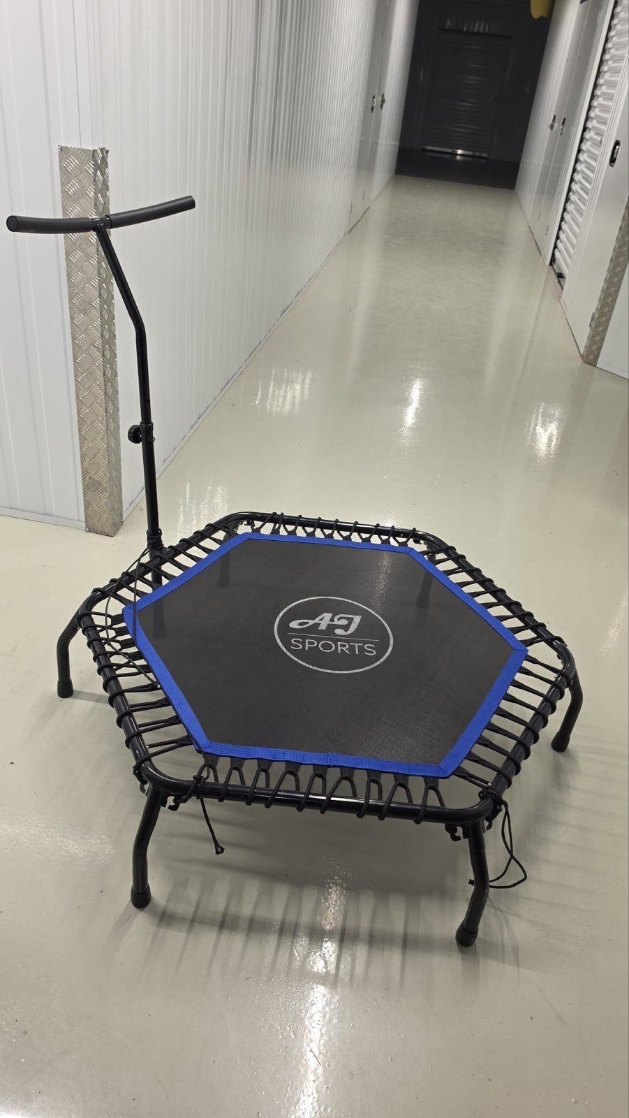 AG Sports Fitness Trampoline met Handvat - Zwart/Blauw, Sport en Fitness, Ophalen, Zo goed als nieuw, Benen, Overige typen
