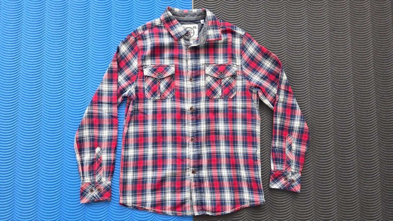 Skate Nation Blouse met Ruiten - Maat 146 - Zo goed als nieu, Overhemd of Blouse, Ophalen of Verzenden, Zo goed als nieuw, Skate Nation