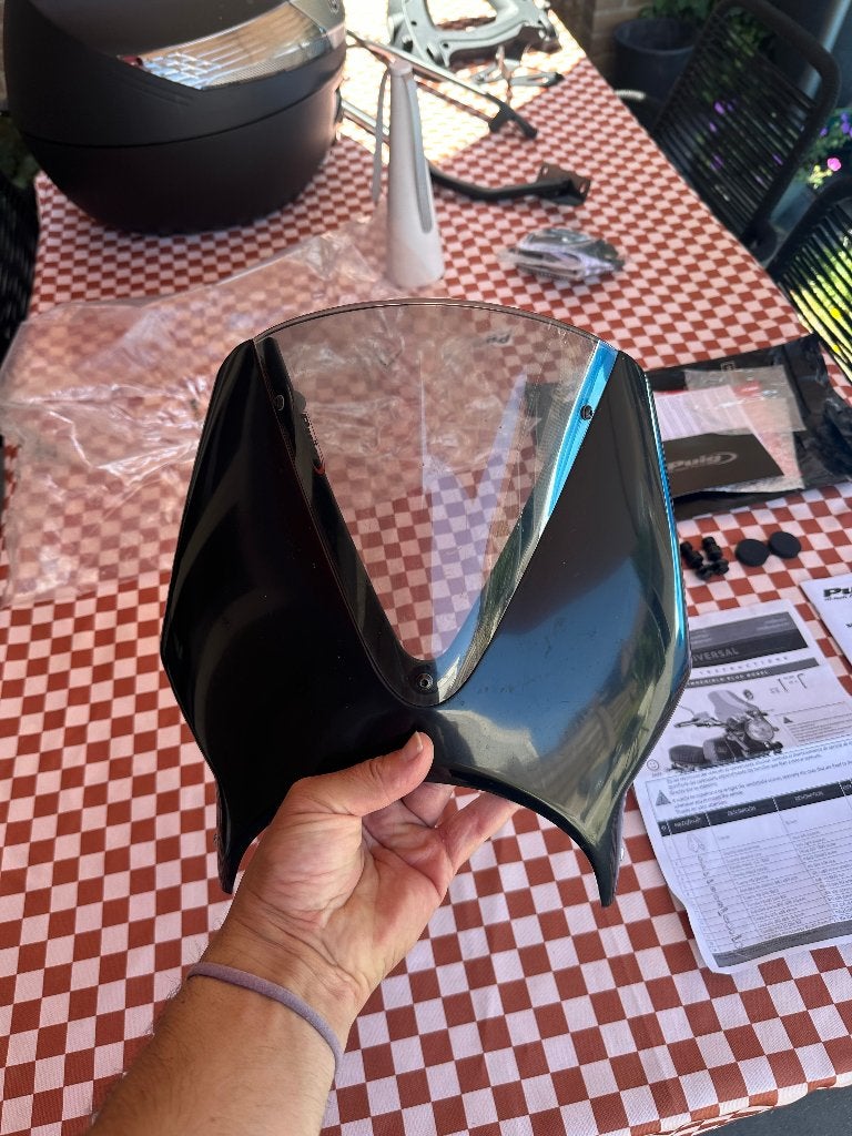 Puig Retro Windscherm mat Honda CBF, Ophalen, Gebruikt