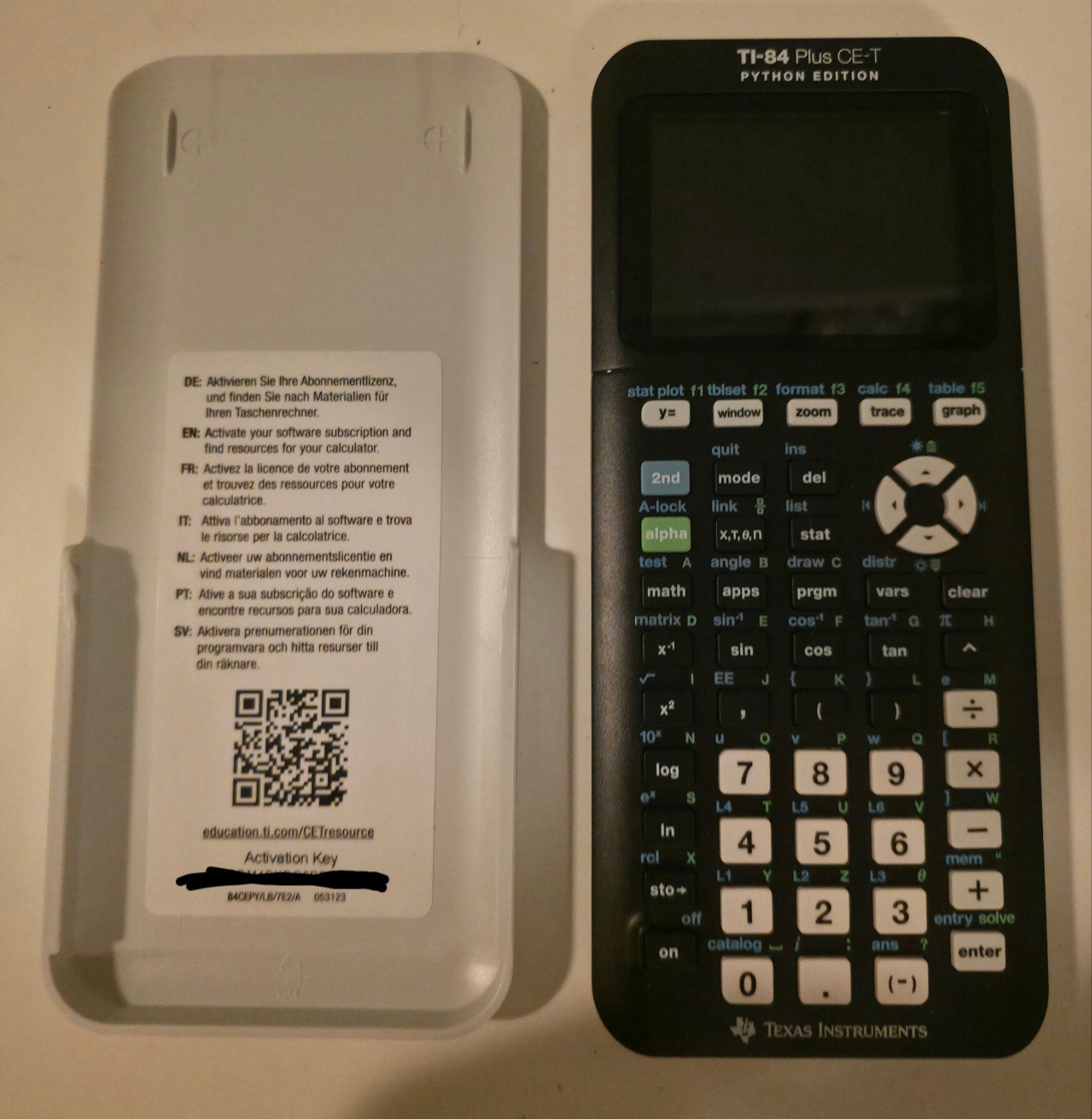 Texas Instruments TI-84 Plus CE-T Python Edition GR, Verzenden, Grafische rekenmachine, Zo goed als nieuw