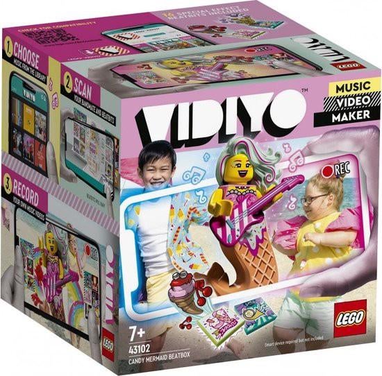 50% Korting op Lego VIDIYO 43102 Candy Mermaid BeatBox, seal, Overige thema's, Lego, Nieuw, Ophalen of Verzenden