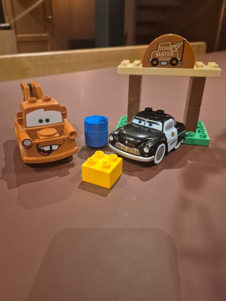 Lego Duplo Cars Takel's Werkplaats - 5814 Takel en Sheriff, Ophalen of Verzenden