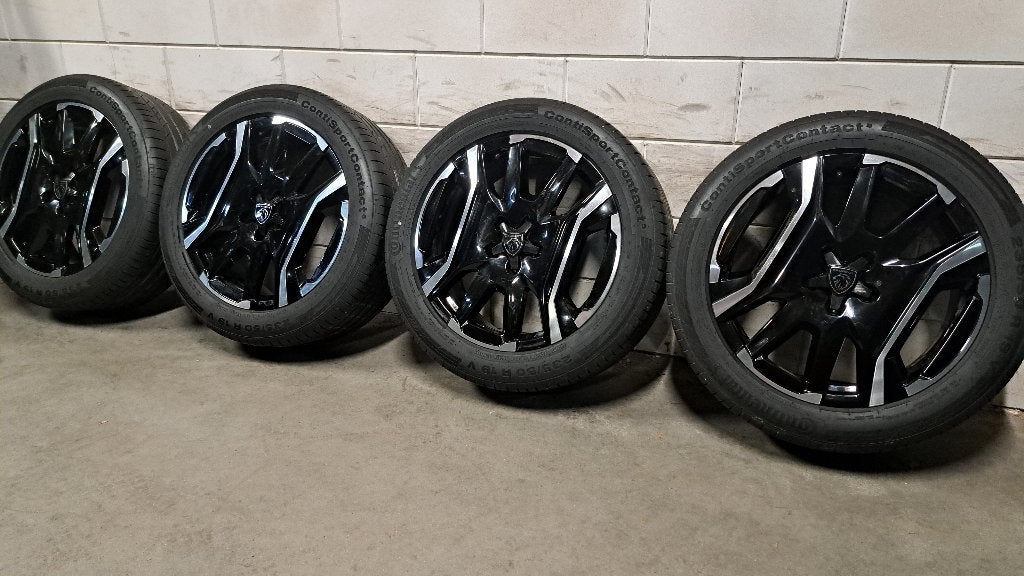 Bicolor velgen 3008 408 5008 C5 Aircross Grandland 235/50/19, 19 inch, Gebruikt, Banden en Velgen, Ophalen of Verzenden