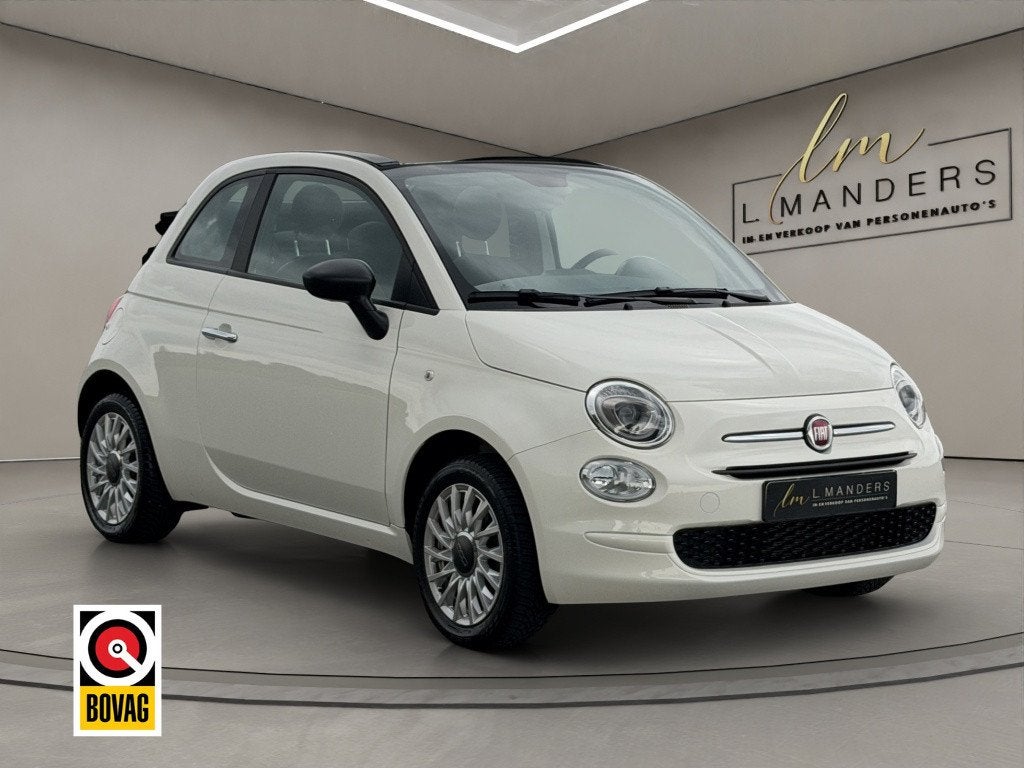 Fiat 500C 1.0 Hybrid Club 2023 WIT | Cabrio | Apple CarPlay, Keurmerk '100% Onderhouden', 12 maanden, Stof, Gebruikt