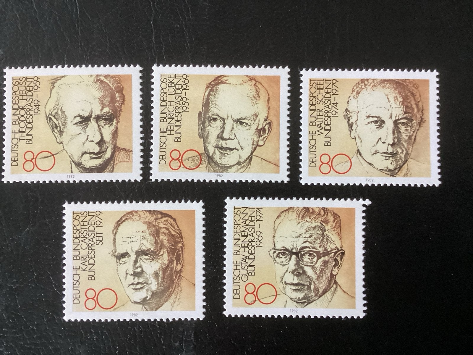 Duitse postzegels Bundespresidenten POSTFRIS koopje, Postzegels en Munten, Ophalen of Verzenden, Gestempeld