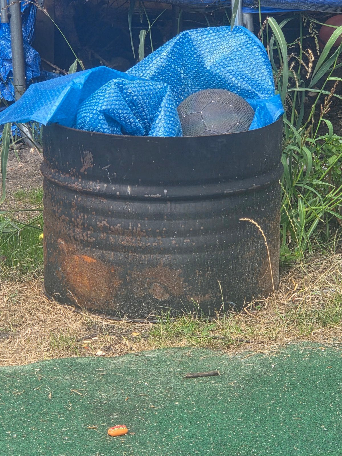 Metalen ton / vat (leeg), Ophalen of Verzenden
