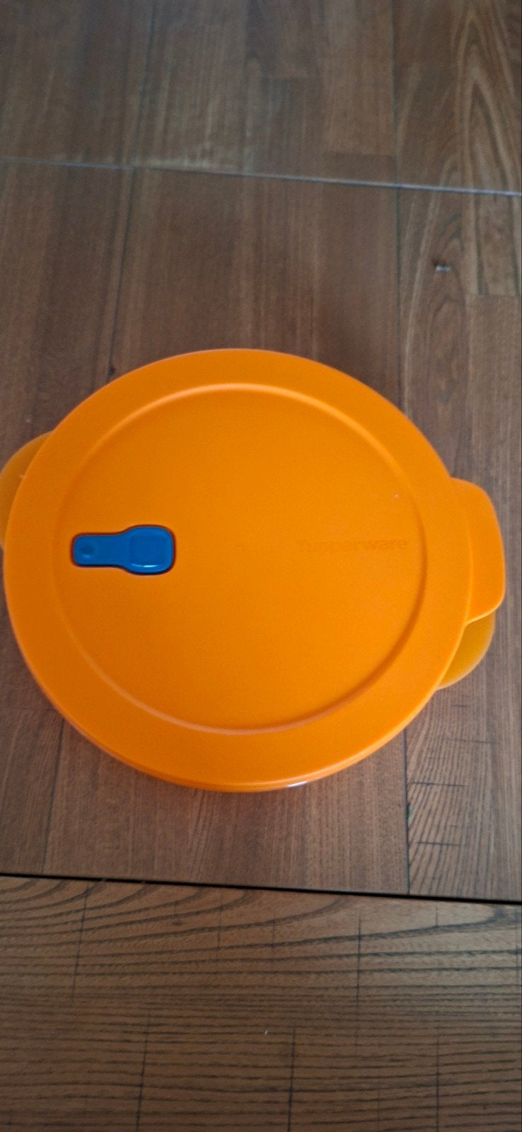 Tupperware 2 st. magnetronschalen 3-vaks, Overige typen, Oranje, Ophalen of Verzenden, Zo goed als nieuw
