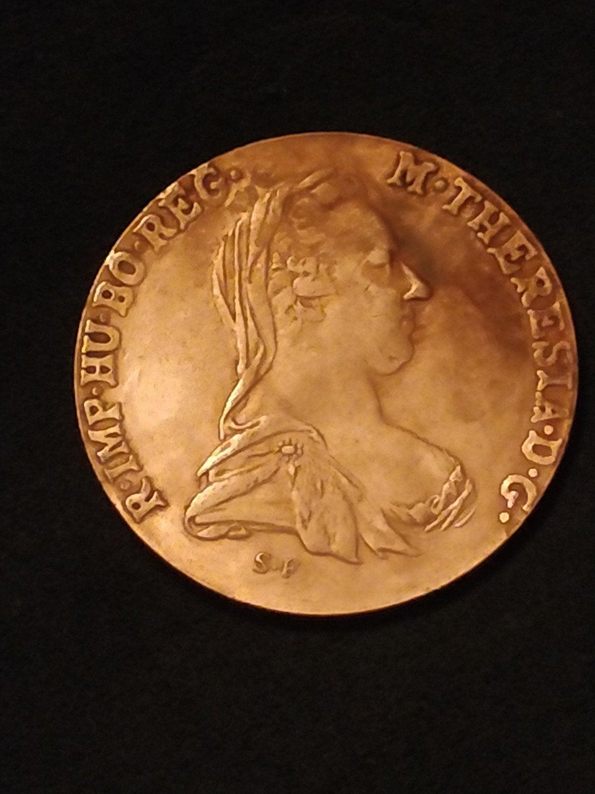 Replica zilverkleurige munt Maria Theresia Thaler 1780, Ophalen of Verzenden, Oostenrijk, Losse munt