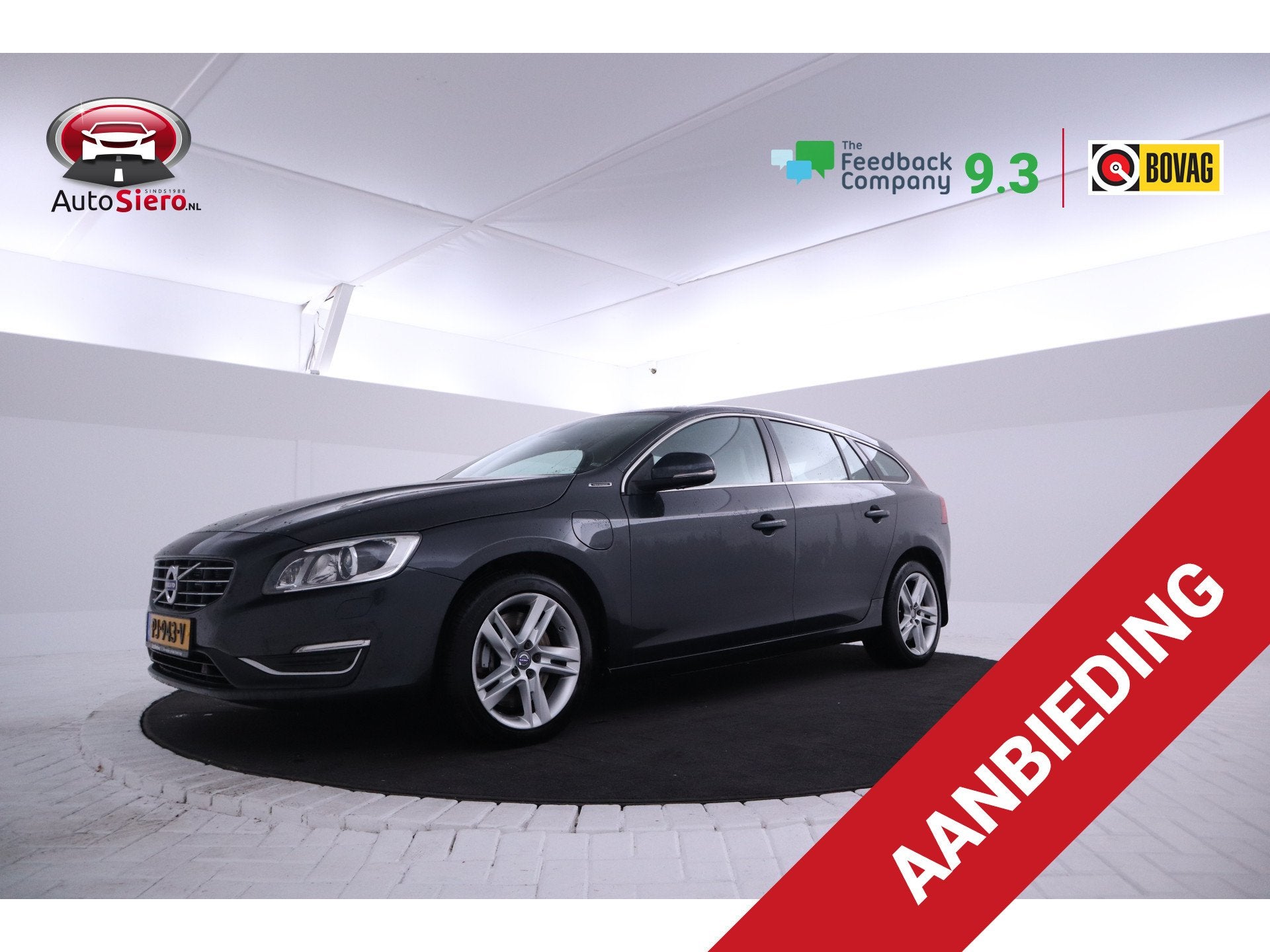 Volvo V60 2.4 D6 Twin Engine Summum Leer, Memory, Navigatie,, Automaat, Euro 6, Vierwielaandrijving, Particulier