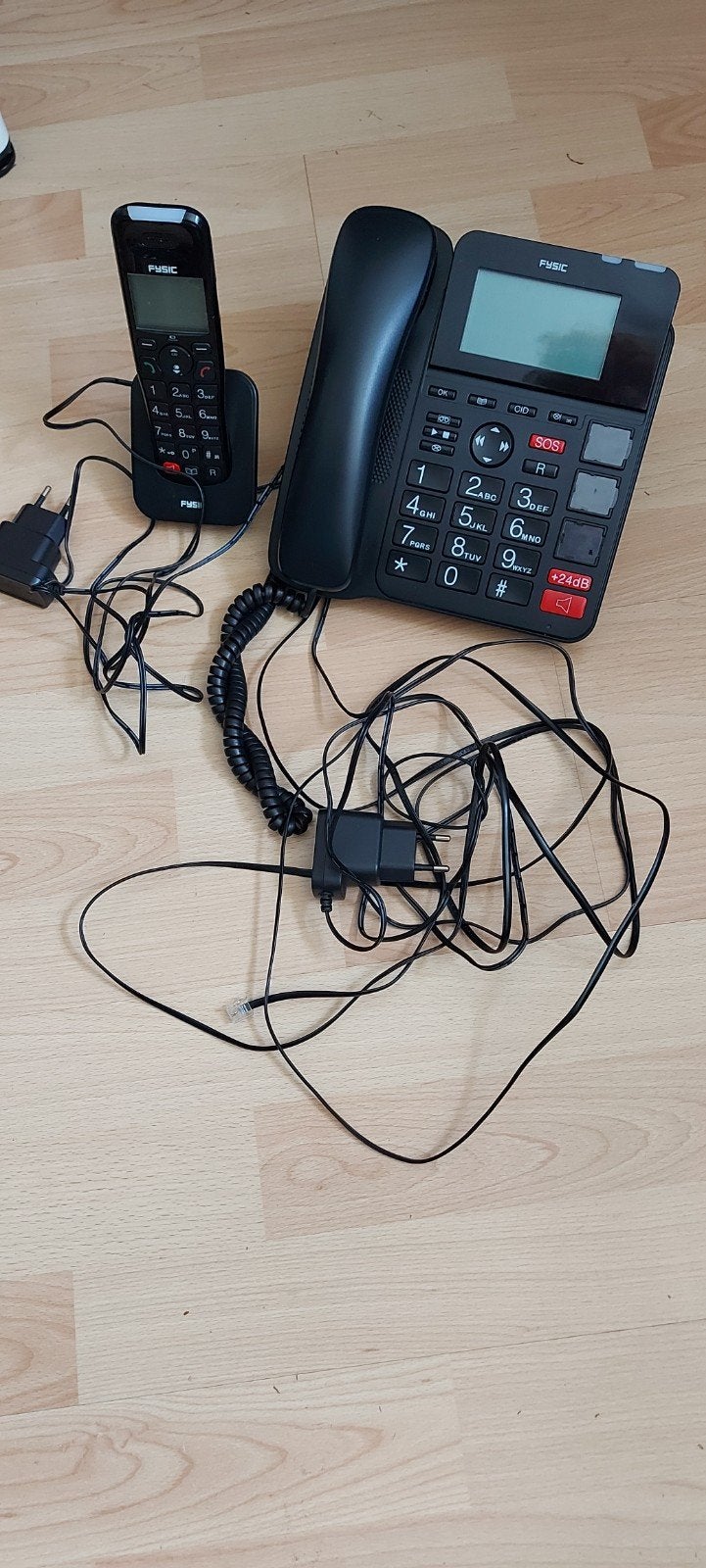 Fysic Senioren Telefoon Set: Draadloos & Vaste Telefoon, Ophalen of Verzenden, Zo goed als nieuw, 1 handset