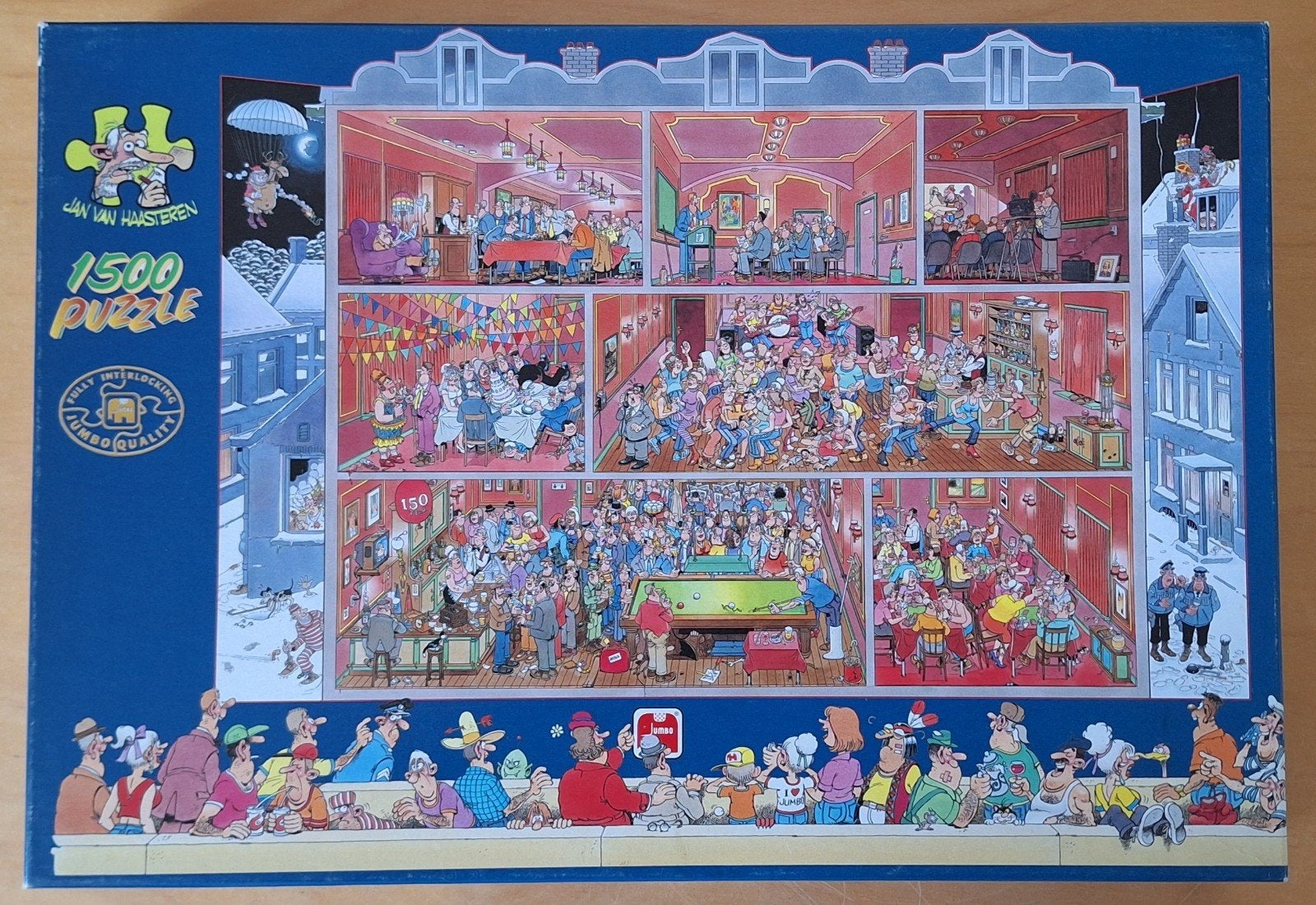 Jan van Haasteren puzzel: Grand Cafe, Hobby en Vrije tijd, Ophalen of Verzenden, 500 t/m 1500 stukjes, Gebruikt, Legpuzzel