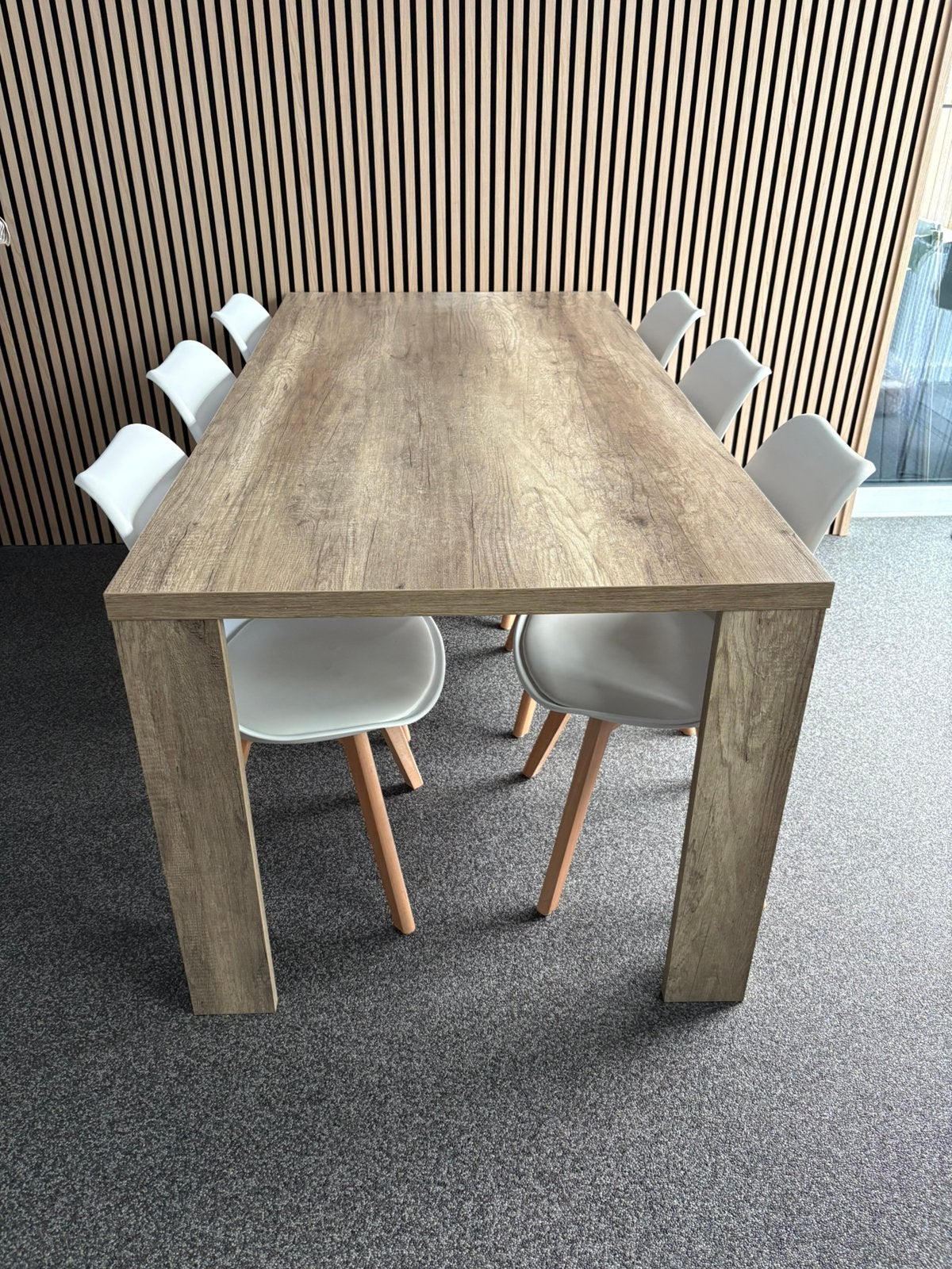 Tafel met 6 stoelen, Ophalen of Verzenden, Zo goed als nieuw, 4 tot 6 stoelen