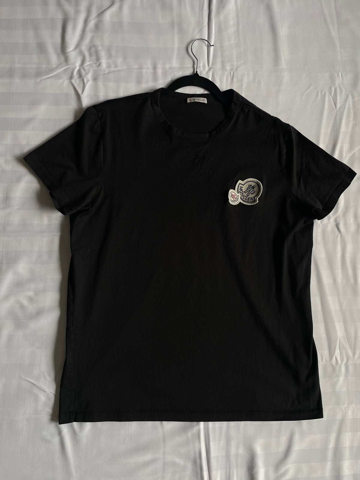Moncler t’shirt, Kleding | Heren, Ophalen of Verzenden, Gedragen, Maat 56/58 (XL), Zwart
