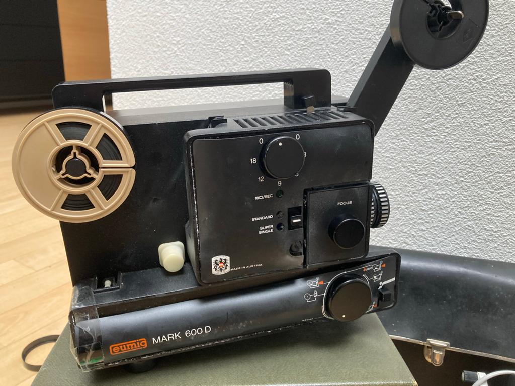 Super 8 filmset: camera, projector, splicer, viewer, Audio, Tv en Foto, Videocamera's Analoog, Ophalen, 8mm, Camera