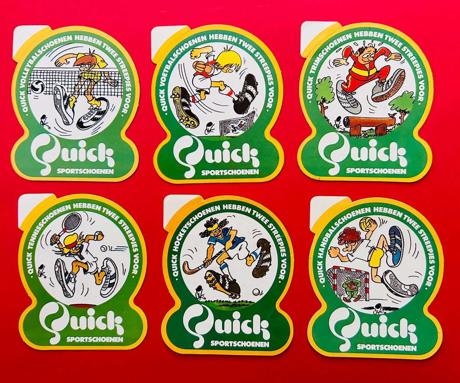 Quick - stickers - Dik Bruynesteyn - vintage, Ophalen of Verzenden, Zo goed als nieuw, Overige binnenlandse clubs, Poster, Plaatje of Sticker