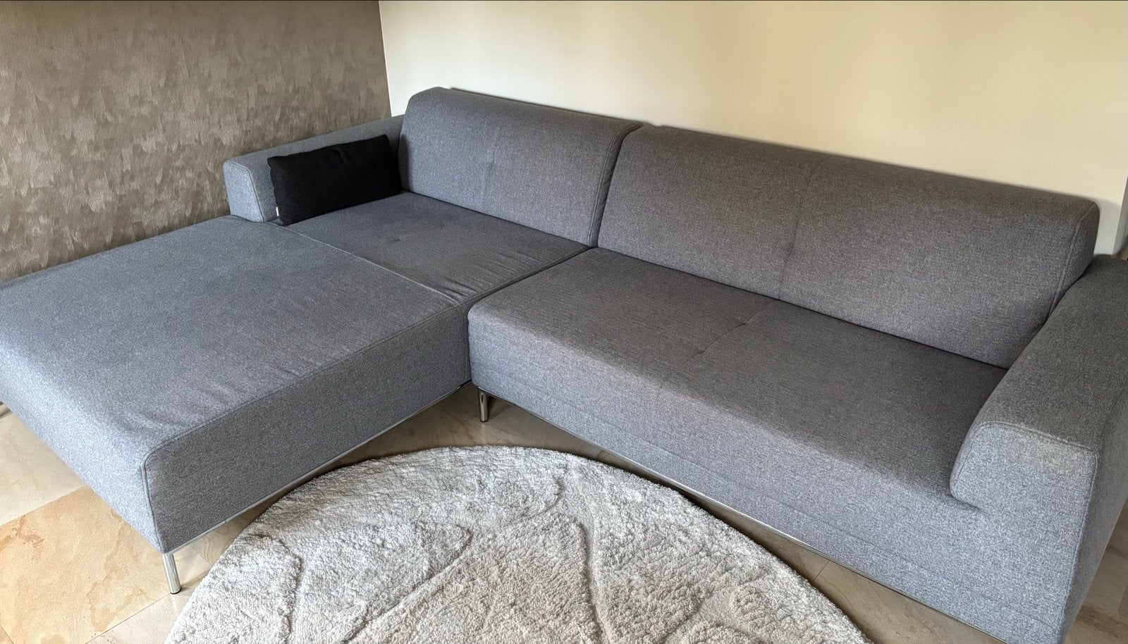 Freistil by Rolf Benz designbank - Grijs, Ophalen, 250 tot 300 cm, Overige maten, Hoekbank