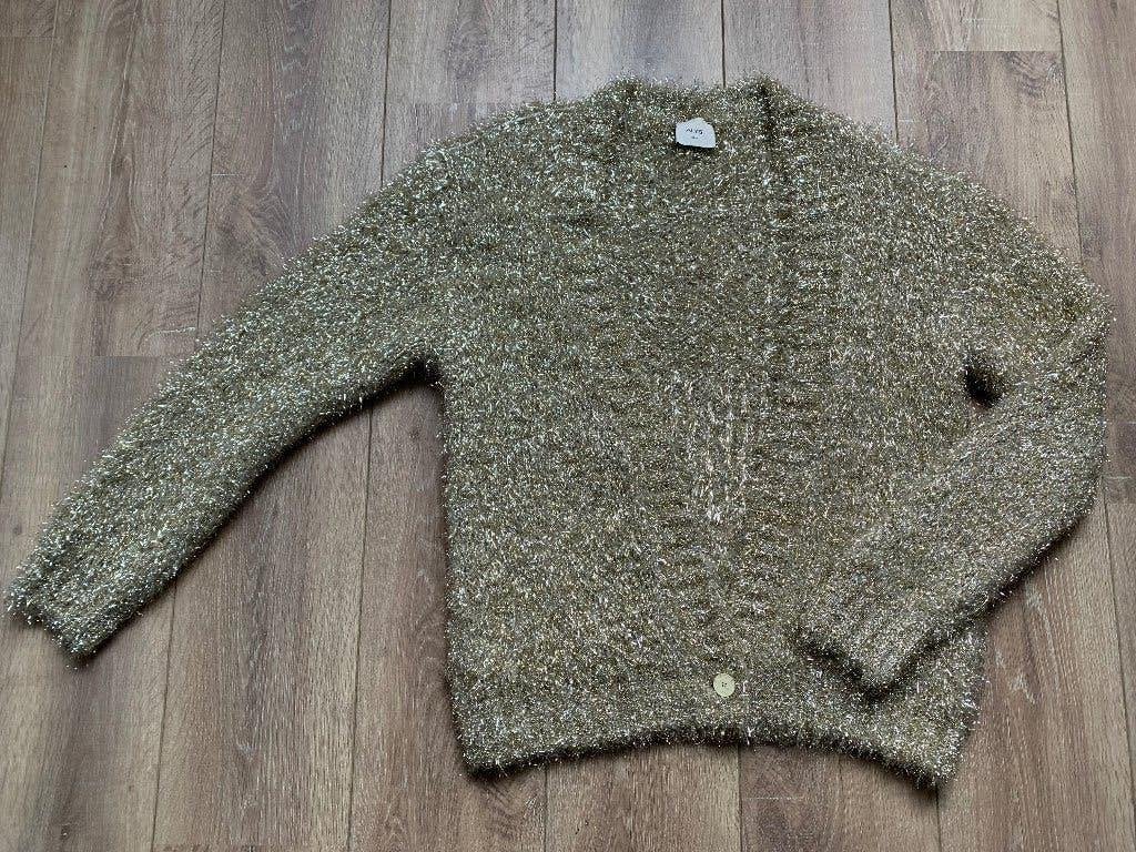 Alysi vest trui goud champagne metallic beige M/38- L/40, Kleding | Dames, Maat 38/40 (M), Verzenden, Nieuw, Alysi