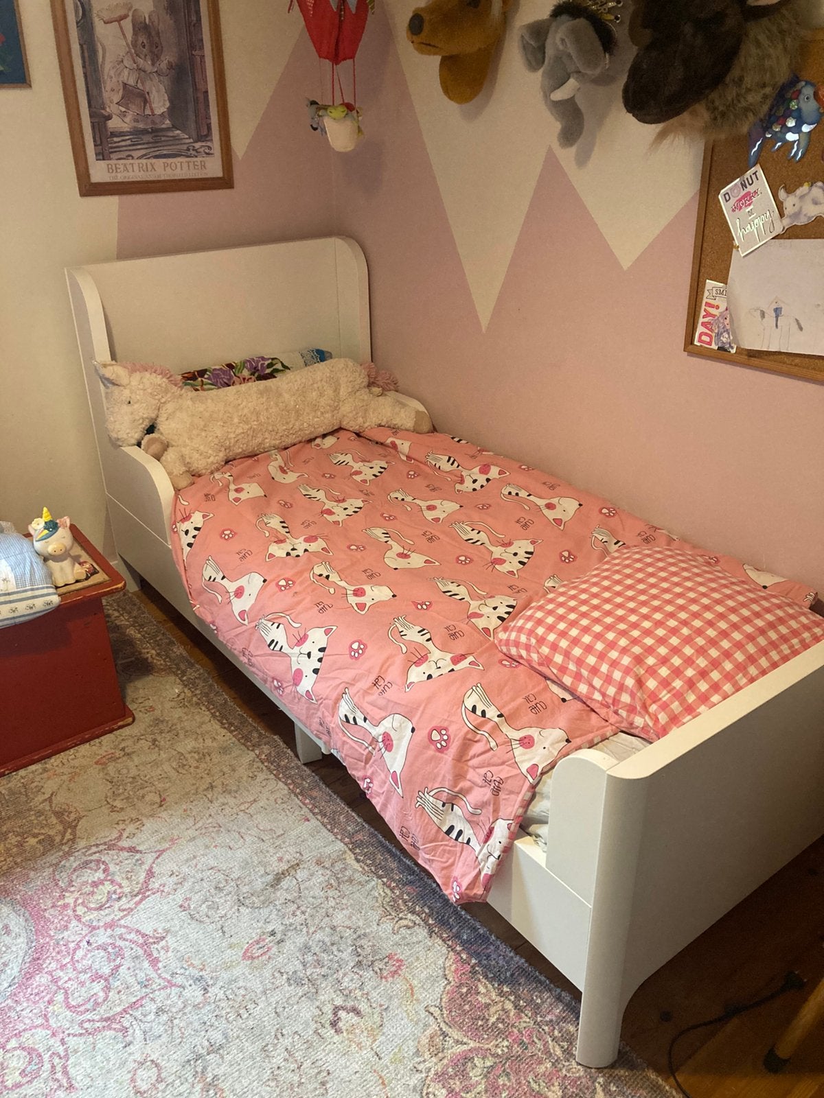 IKEA meegroeibed Busunge, Ophalen of Verzenden, Gebruikt, 180 cm of meer, 70 tot 85 cm