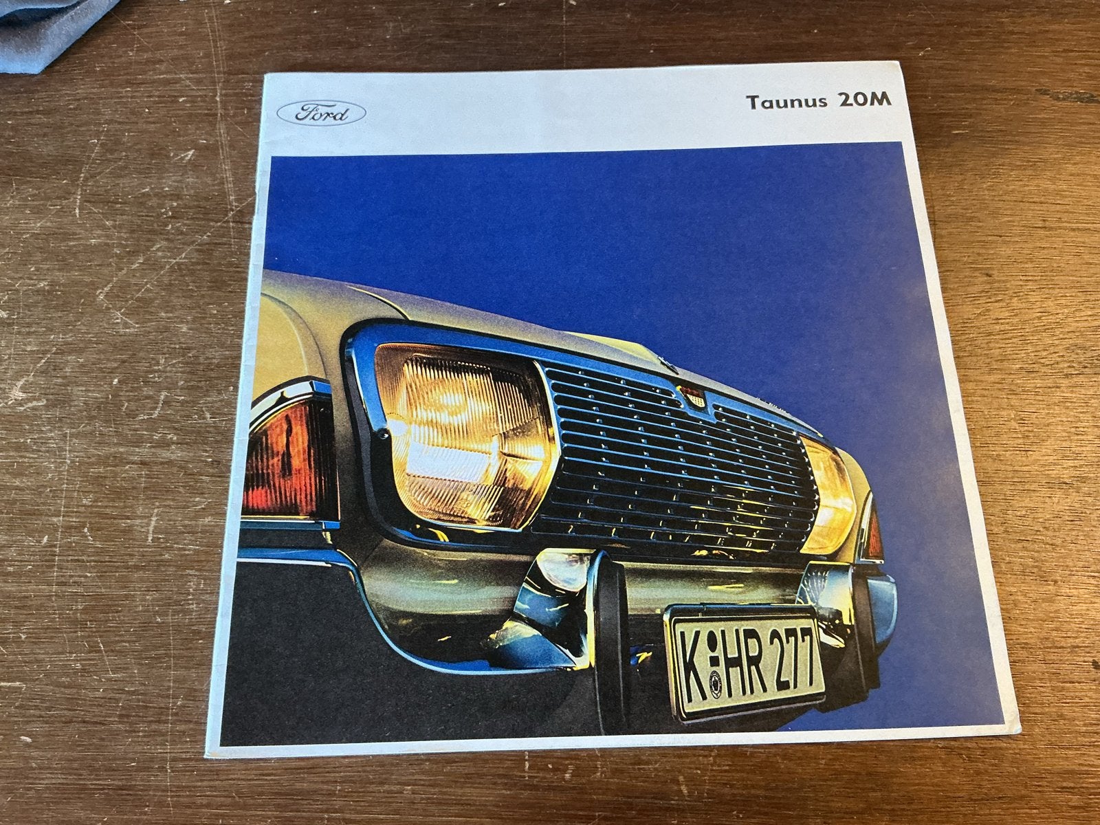Groot formaat folder Ford Taunus 20M, Ophalen of Verzenden, Nieuw, Ford