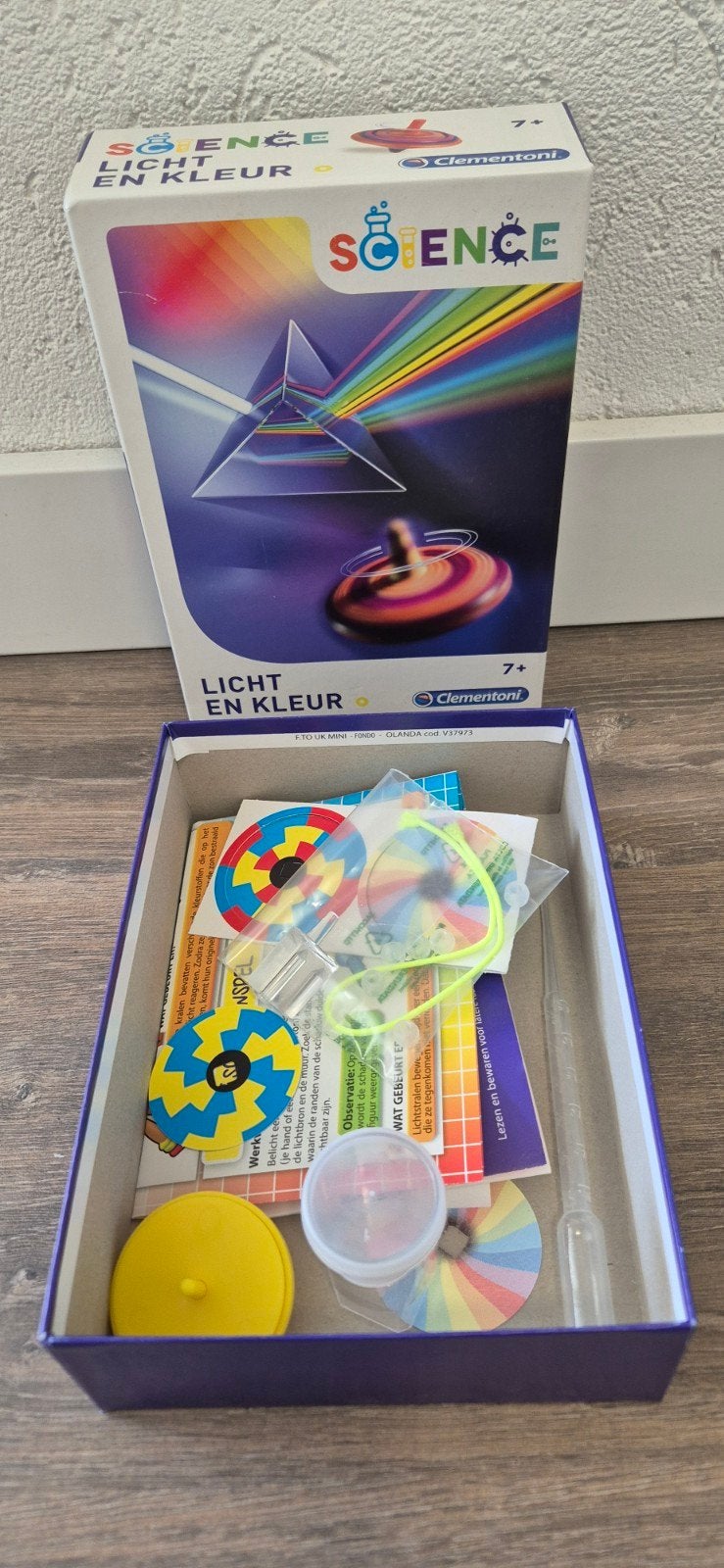 Clementoni Science Licht en Kleur Experimenteerdoos, Ophalen of Verzenden, Gebruikt, Ontdekken, Met licht