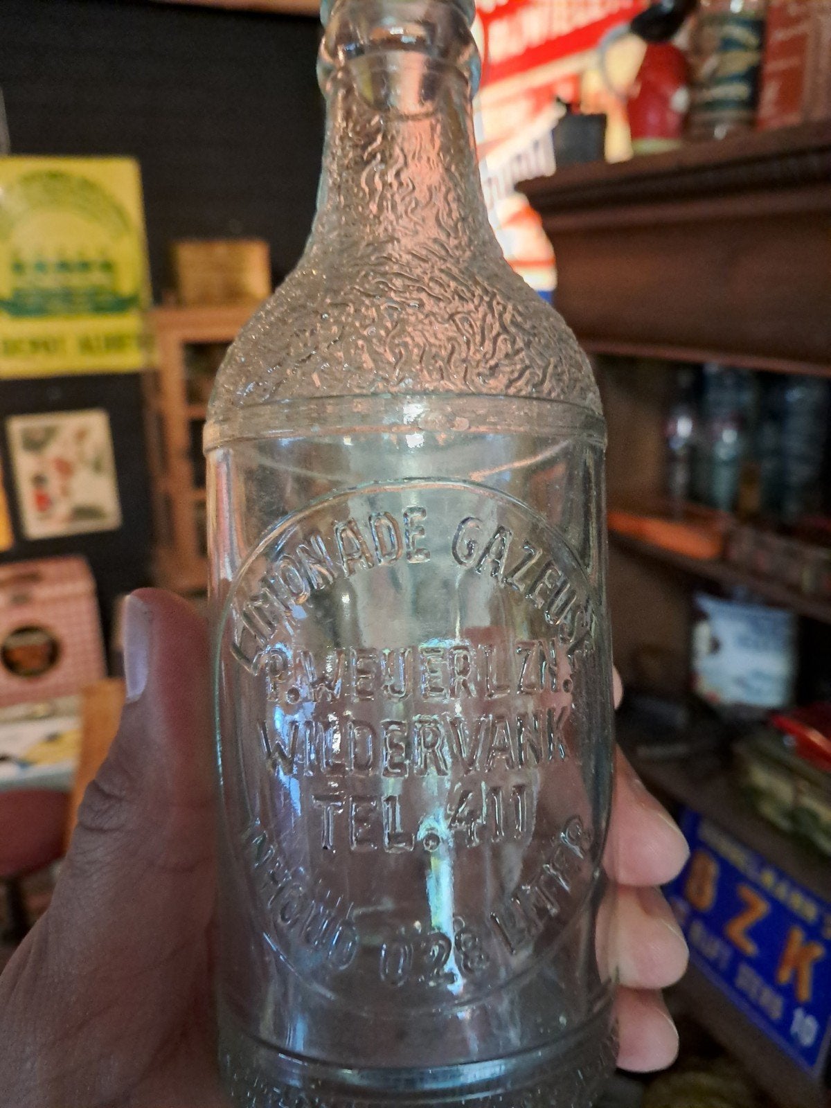 Weijerl en Zonen Wildervank limonade flesje, Ophalen of Verzenden, Gebruikt