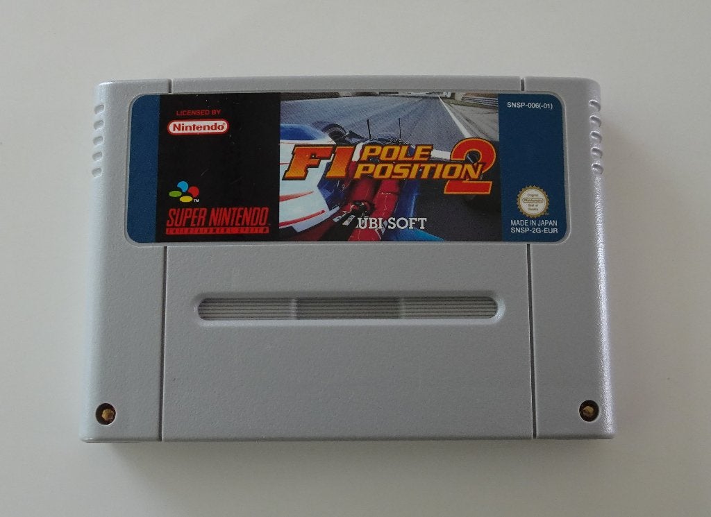 F1 Pole Position 2 voor Super Nintendo, Ophalen, 1 speler, Racen en Vliegen, Zo goed als nieuw