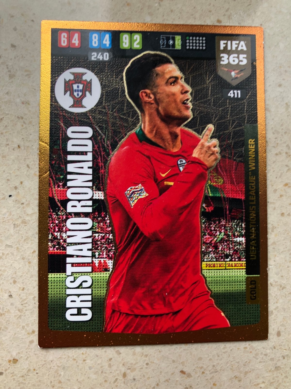 Panini FIFA 365 Cristiano Ronaldo, Ophalen of Verzenden, Zo goed als nieuw