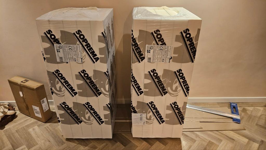 SOPREMA EFYOS BLUE S100 PIR isolatieplaten, Nieuw, Hardschuim (Pir), 15 m² of meer, 8 tot 12 cm