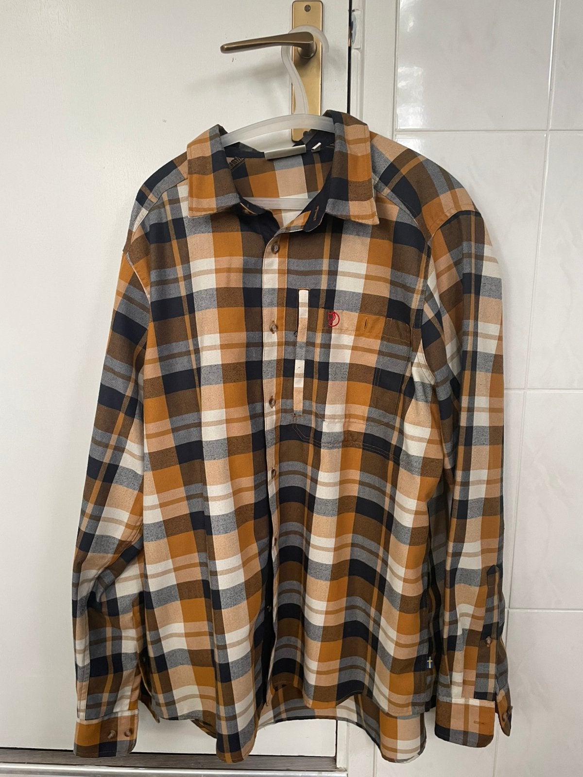 Fjallraven overhemd maat xl, Ophalen of Verzenden, Zo goed als nieuw, Blauw, Halswijdte 43/44 (XL)