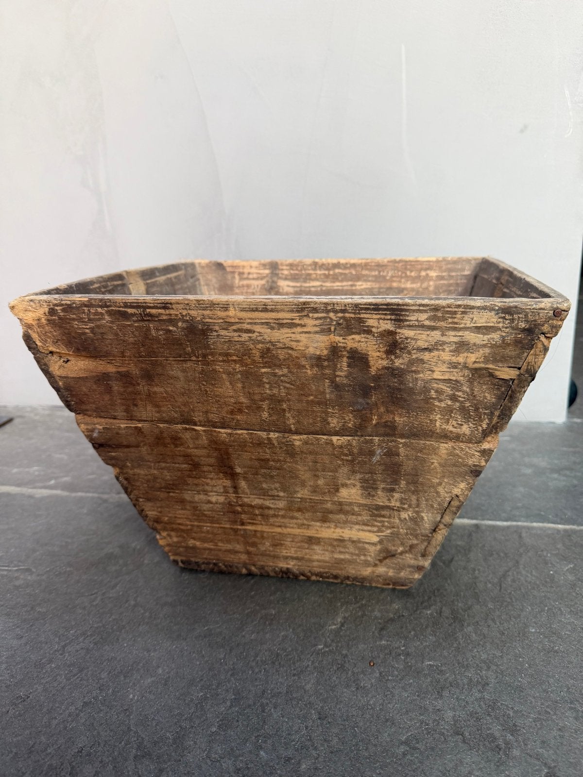 Oude houten rijstbak - Decoratief en authentiek, Ophalen