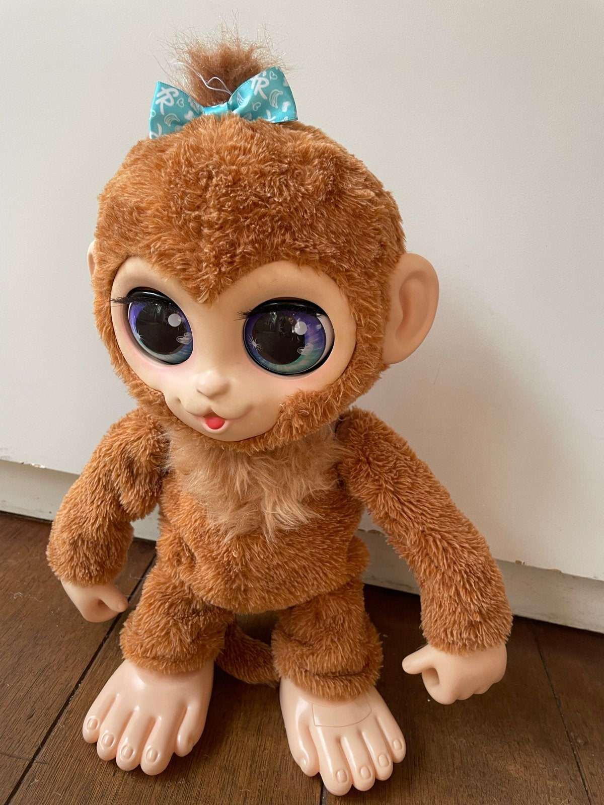 FurReal Friends aap met geluid en beweging, Kinderen en Baby's, Overige merken, Overige karakters, Ophalen of Verzenden, Zo goed als nieuw