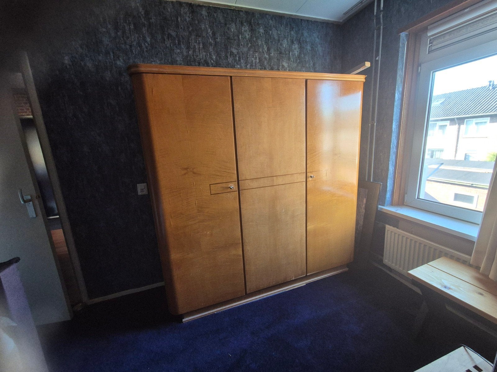 Ruime kledingkast met hang- en legruimte, Gebruikt, 150 tot 200 cm, Ophalen of Verzenden, 150 tot 200 cm
