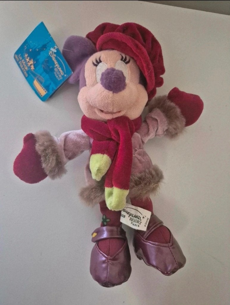Disneylqnd resort parijs minnie mouse knuffel, Ophalen of Verzenden, Overige figuren, Zo goed als nieuw, Knuffel