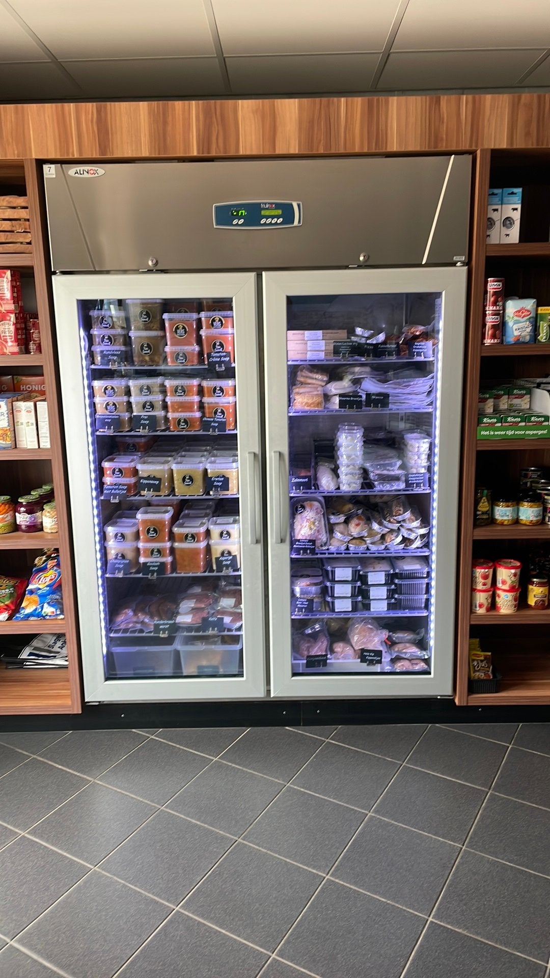 Diepvries diepvrieskast met buitenunit, Ophalen, Gebruikt, Koelen en Vriezen