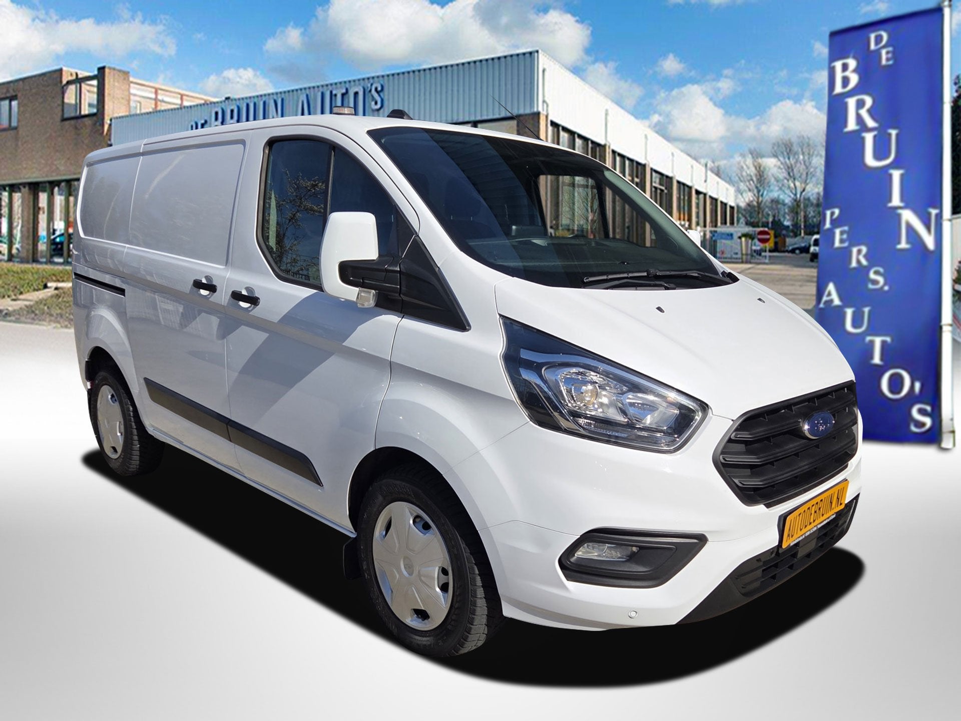 Ford Transit Custom 2.0 TDCI Automaat Trend Airco Cruisecont, Auto's, Stof, 4 cilinders, 2000 kg, Wit