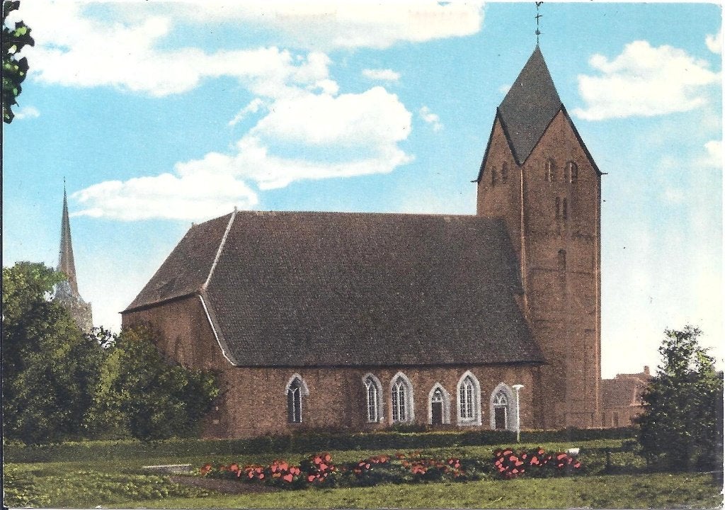 Bedum Ned Herv Kerk Gelopen Ansichtkaart (A 1412), Ophalen of Verzenden, 1980 tot heden, Gelopen