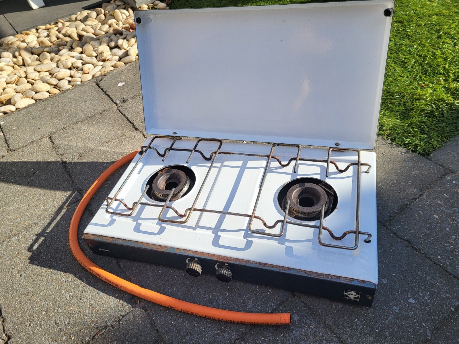 Tweepits gas kookstel - Ideaal voor camping of buitenkeuken, Ophalen, Gebruikt