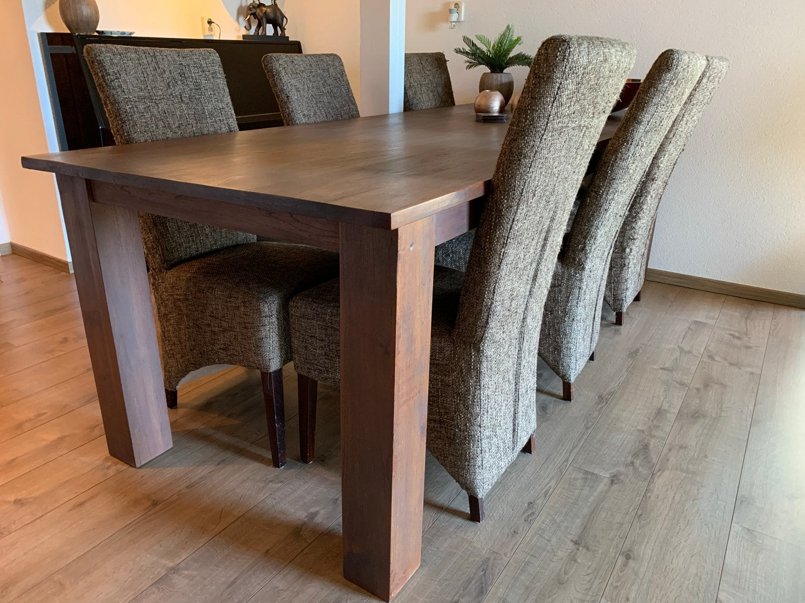 Elegante eettafel van 240x100x80cm, Huis en Inrichting, Tafels | Eettafels, Ophalen, Gebruikt, 100 tot 150 cm, 200 cm of meer