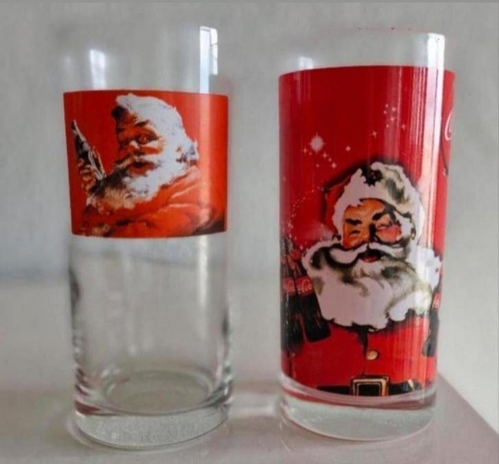 Twee glazen Coca Cola, Ophalen of Verzenden, Zo goed als nieuw, Frisdrankglas