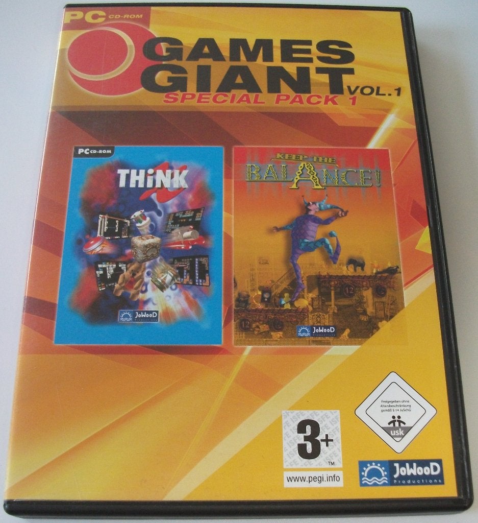 PC Game *** THINK X & KEEP THE BALANCE! *** Special 2-pack, Spelcomputers en Games, Games | Pc, Puzzel en Educatief, Gebruikt
